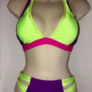 NWOT Neon Bikini